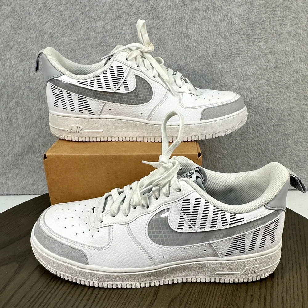 2019 Mens Nike Air Force One Low Under Construction Sz 10 BQ4421-100